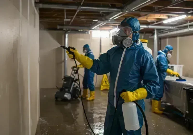 Basement Sanitization and Antimicrobial Treatment process in Granville, IL